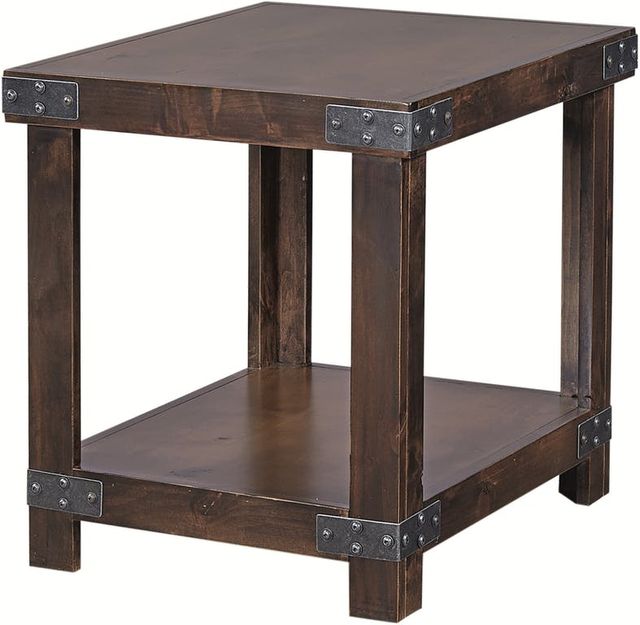 aspenhome® Industrial Tobacco End Table-0