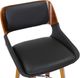 Inspire™ Hudson Swivel Black/Walnut 26" Counter Stool-4