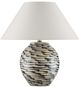 Currey & Company Minnows Beige/Navy Blue Table Lamp-0