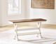 Signature Design by Ashley® Jendanton Antique White/Brown Large Counter Bench-0