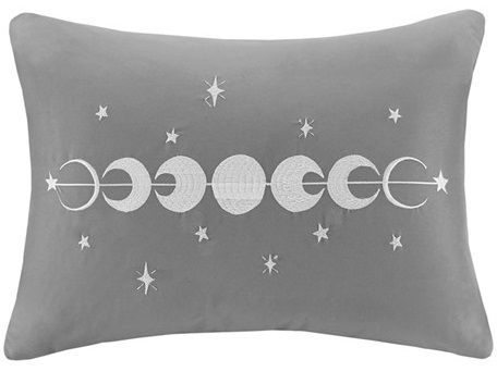 Olliix by Intelligent Design Felicia Grey King/California King Velvet Comforter Set-2