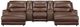 Signature Design by Ashley® Silverbrooke 5-Piece Canyon Power Reclining Sectional with Double Chaise and Storage Consoles-0