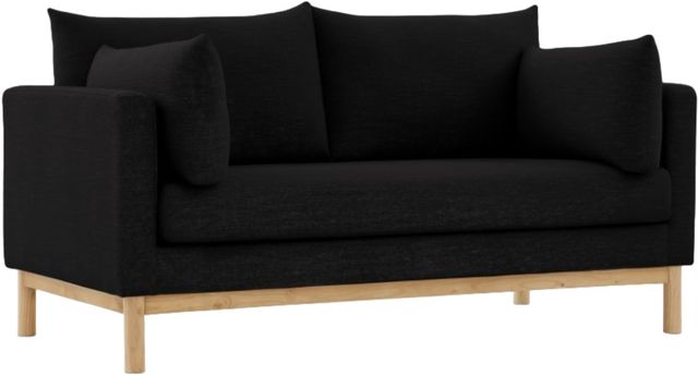 Meridian Furniture Langham Black Loveseat-0