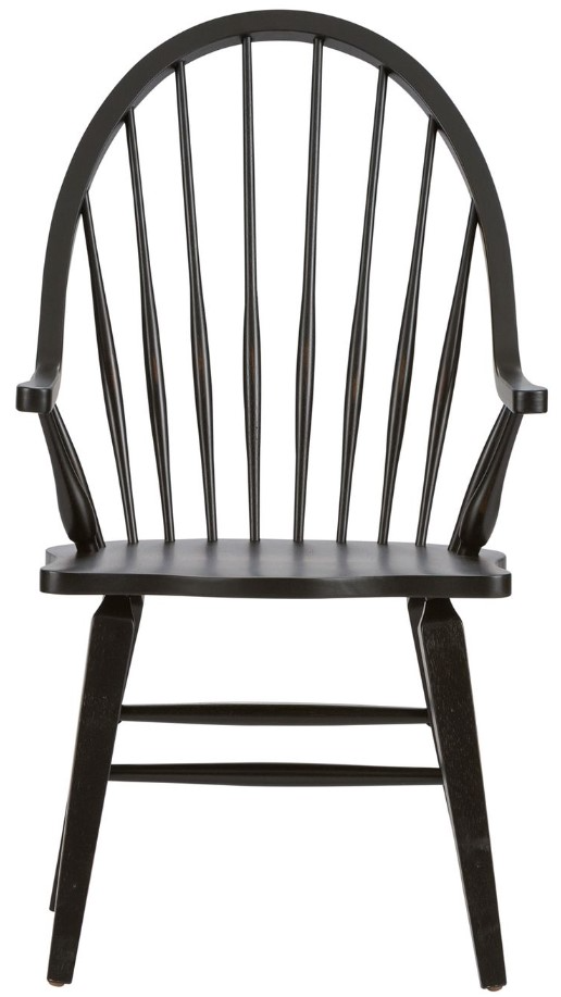 Terry Richardson テリーリチャードソンWindsor #４ Liberty Furniture Hearthstone Ridge Black Windsor Back Arm Chair