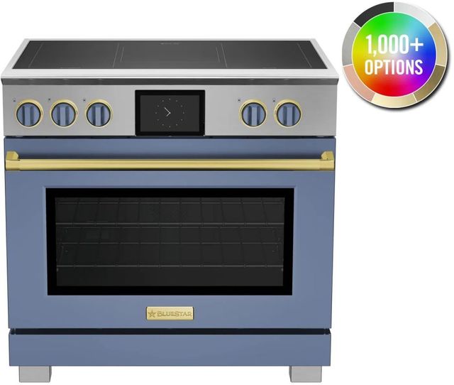 BlueStar® 36" Standard RAL Color Pro Style Induction Range-1