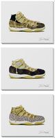 Classy Living 3-Piece Designer Luxe Sneakers Trio Wall Art Set-0