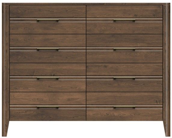 Country View Woodworking Westroom Bedroom Brown Maple 54" Dresser-0