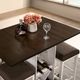 Furniture of America® Bingham 5-Piece Antique White Counter Table Set with Dark Brown Top -3