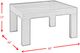 Elements International Grady Dark Walnut Square Coffee Table-1