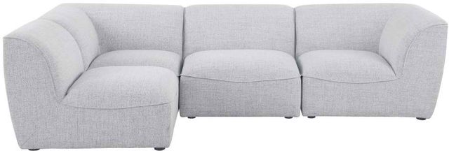 Meridian Furniture Miramar 4-Piece Grey Modular Sectional Set-1