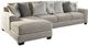 Benchcraft® Ardsley 2-Piece Pewter 127" Left-Arm Facing Sectional and Chaise-0