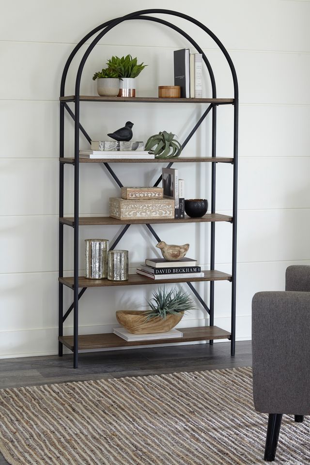 Signature Design by Ashley® Galtbury Black/Brown Bookcase-4