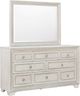 Pulaski™ Camila Creamy White Dresser and Mirror-0