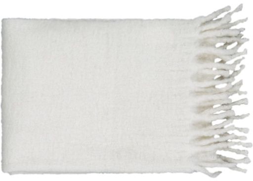 Surya Lanose Cream 50"x60" Throw Blanket-0