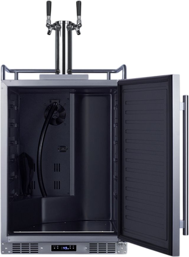 Summit® 24" 5.6 Cu. Ft Stainless Steel Built-In Outdoor Beer & Coffee Kegerator-3