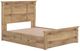 Signature Design by Ashley® Makidern Tan Queen Panel Bed with 2-Drawer Storage-2