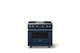 Viking® 5 Series 36" Slate Blue Pro Style Gas (NG) Range with Brushed Brass Trim-0