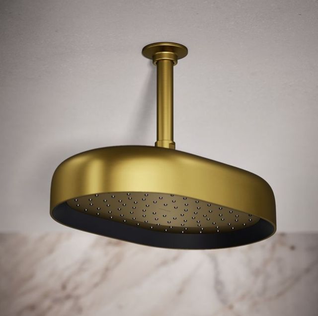 KOHLER® Statement® Vibrant Brushed Moderne Brass 2.5 GPM 12" Single-Function Rainhead-1