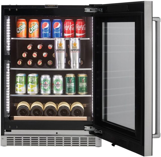 Silhouette® Reserve 24” 5 Cu. Ft. Black Built-In Wine Cooler-1