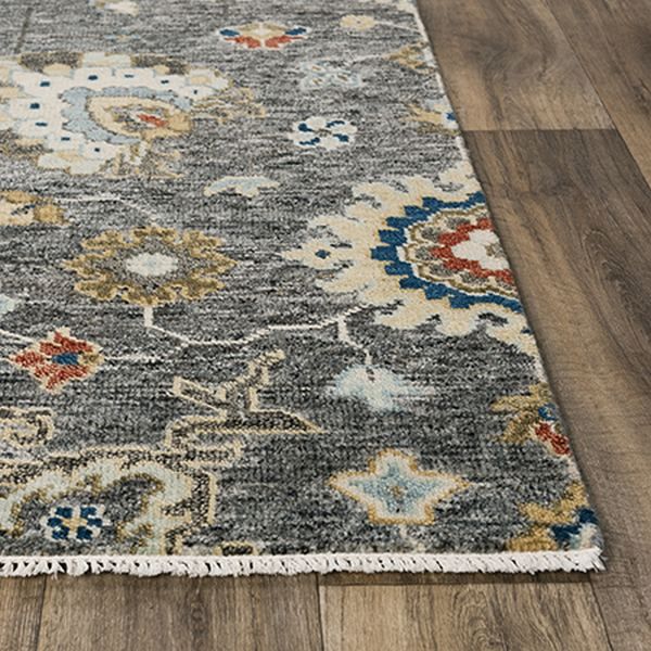 Rizzy Home Belmont Gray/Multi/Neutral 8'x10' Rectangular Rug-2