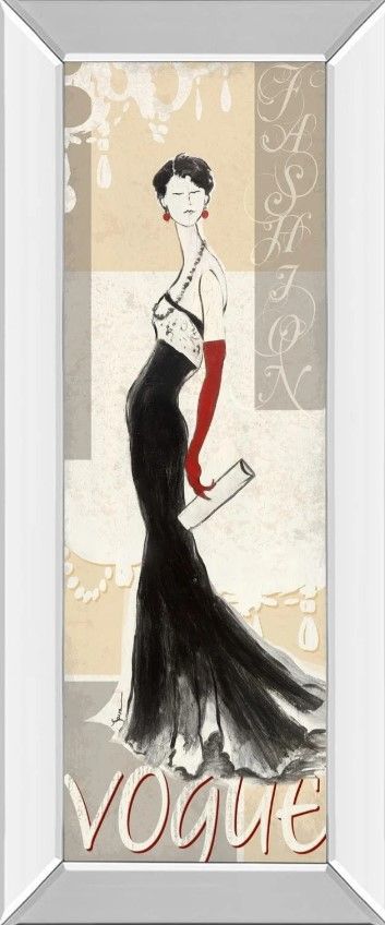 Classy Art Vogue by Tava Studios Mirror Framed Wall Art-0