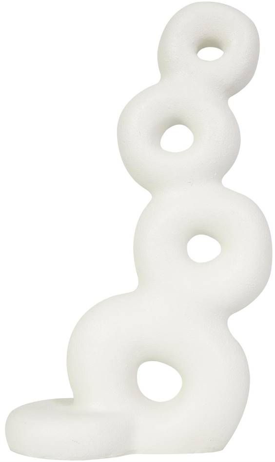 Deco Marche White Stacked Circle Ring Sculpture-0