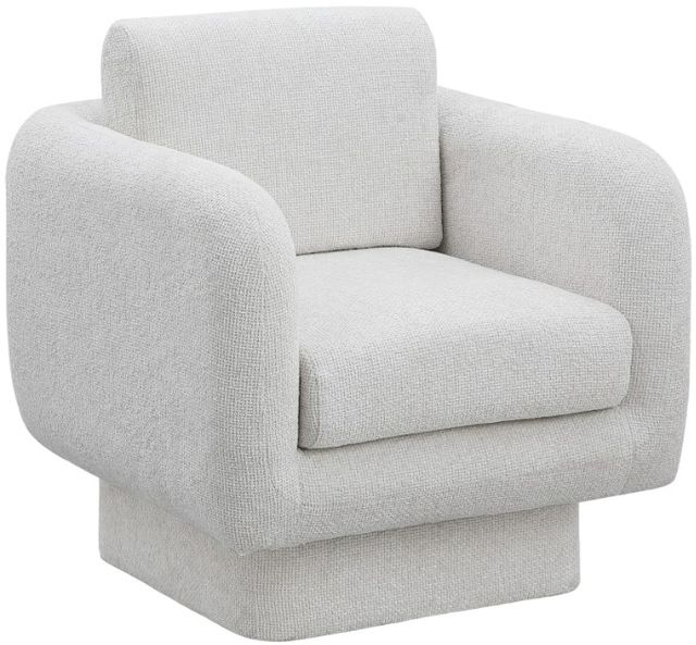 Meridian Furniture Alessandra Cream Swivel Accent Chair-0