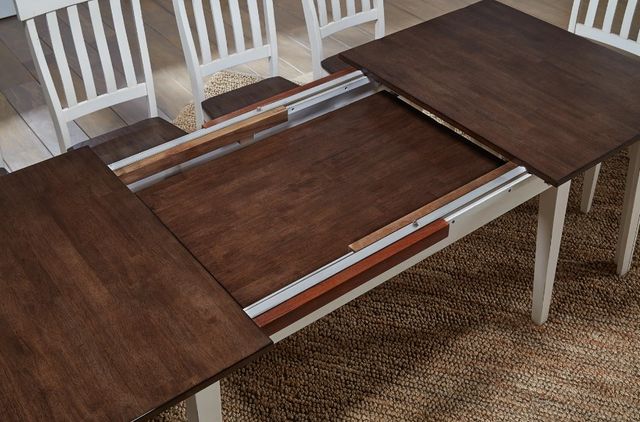 A-America® Toluca Cocoa Bean Vers-A-Table with Chalk White Base-2