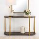 Uttermost® Palisade Walnut Console Table with Antique Gold Frame-1