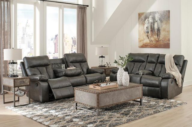 Signature Design by Ashley® Willamen 2-Piece Quarry Reclining Living Room Set-3