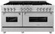 ZLINE 60" Satin Stainless Steel Pro Style Dual Fuel Range-0
