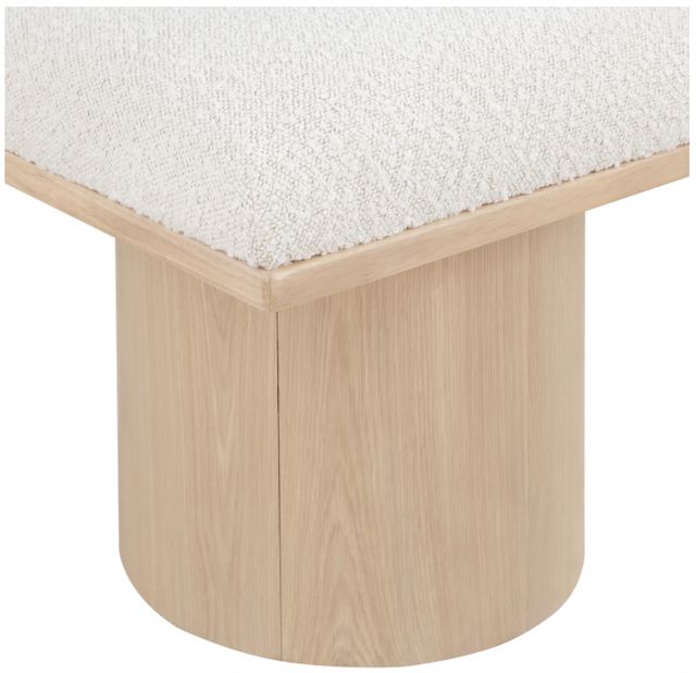 Meridian Furniture Pavilion 3-Piece Cream/Natural 47" Modular Bench Set-3