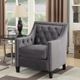Elements International Tiffany Gunmetal Accent Chair-0