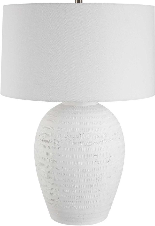Uttermost® Reyna Chalk White Table Lamp-0