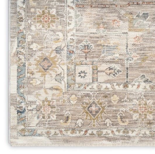 Nourison Home™ Antique Fusion Ivory 5'x8' Style 1 Area Rug-2