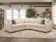 Cozy Life F9 3-Piece Teddy Sectional with Pillows-2
