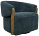 Parker House® Finley Island Teal Swivel Accent Chair-0