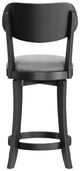 HH2 Home Sloan Black/Slate Gray Swivel Counter Stool-3