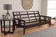 Kodiak Furniture Monterey Suede Peat/Espresso Full Futon with Mattress-4