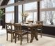 Mazin Furniture Pandora 5-Piece Warm Oak Brown Dining Set-0