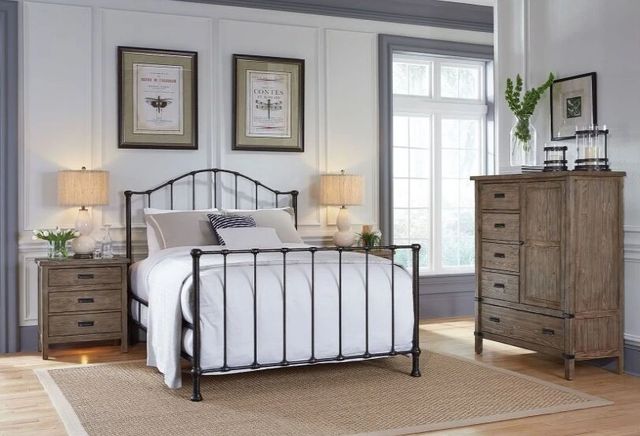 Kincaid® Foundry Garden Black Queen Metal Bed-1