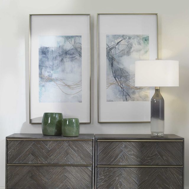 Uttermost® Jennifer Goldberger  2-Piece Undulating Oro Abstract Prints Set-2
