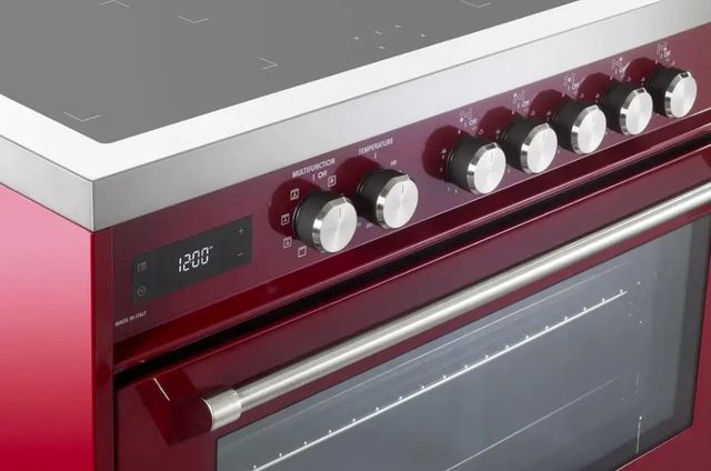 Verona® Ultima 36" Burgundy Pro Style Induction Range-3