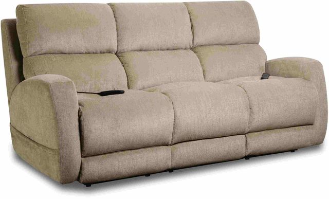 HomeStretch Custom Comfort Beige Double Reclining Power Sofa-0