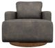 La-Z-Boy® Maeve Smoke Swivel Gliding Chair-1