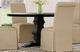 Coaster® Florence Black 60" Round Pedestal Base Dining Table-3