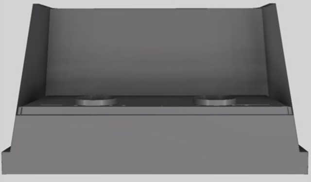 Vent-A-Hood® Designer Series 54" Gunsmoke Wall Mounted Range Hood-2