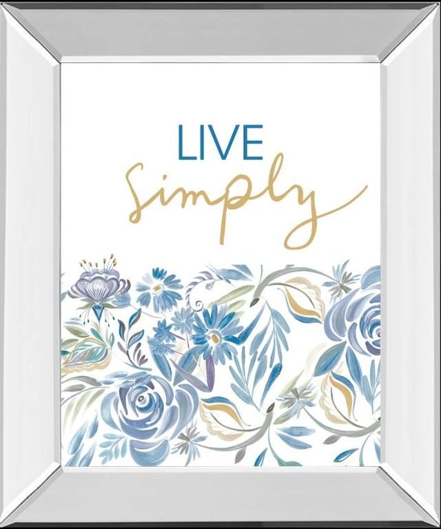Classy Art Live Simply Floral by AniDel Sol Mirror Framed Wall Art-0