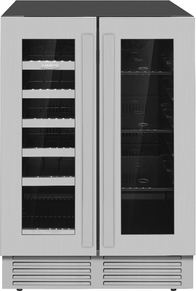 Marathon 24" Stainless Steel Built In Wine Cooler-1