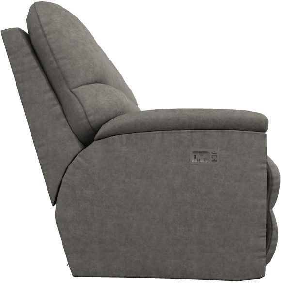 La-Z-Boy® Trouper Charcoal Power Reclining Sofa with Headrest and Lumbar-2